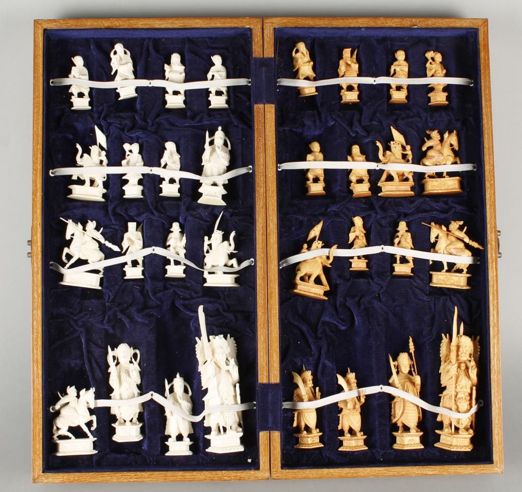 value of pre-ban ivory chess sets